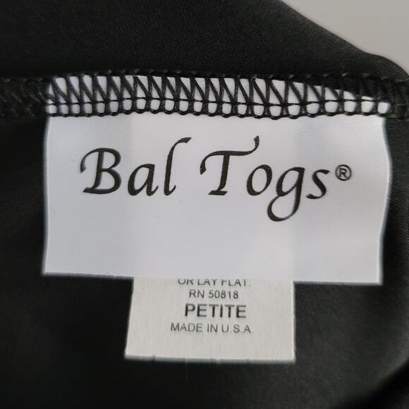 Baltogs Spandex Pull-On Wide Leg Palazzo Culottes Dance Pants Black P NEW - Picture 4 of 7